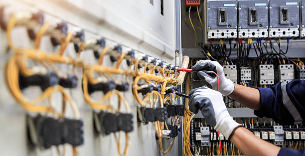 Professional Electrician technician working in Rockland, ME
